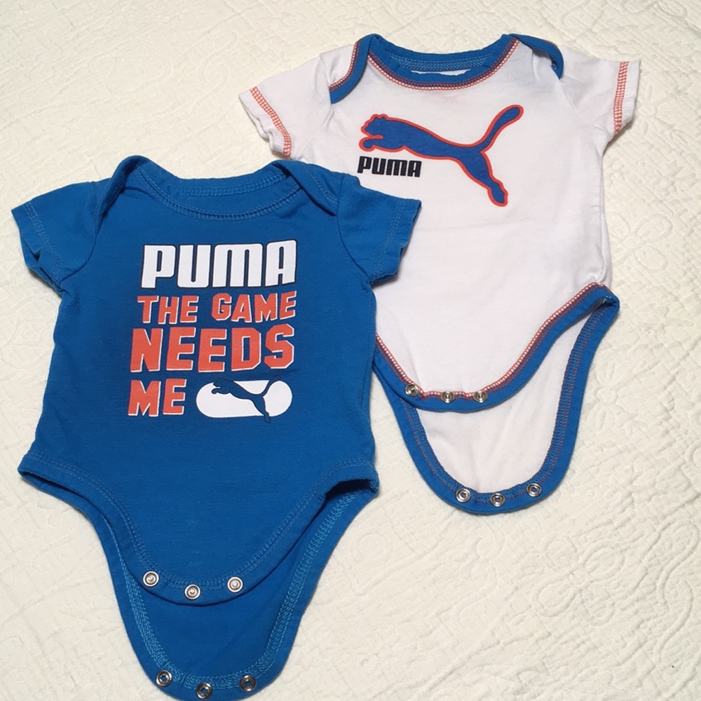 0-3m (4/$20) Puma Onesies 2-Pack